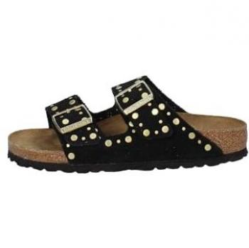 Birkenstock Arizona Rivet – Sandalo da Donna, Colore Nero Puro, Taglia 39