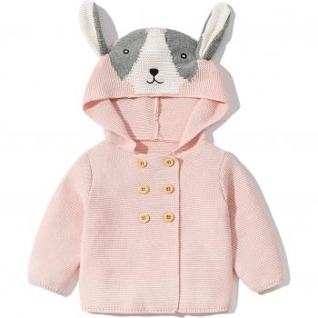 Strickjacke für Jungen und Mädchen mit Kapuze