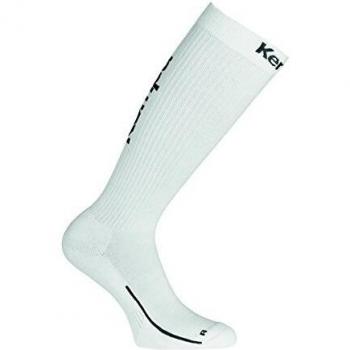 Unisex Kempa 31/35 White Knee Socks