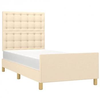 Giroletto con Testiera Crema 100x200 cm in Tessuto cod mxl 55006