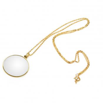 Loupe avec Collier en Or 5X