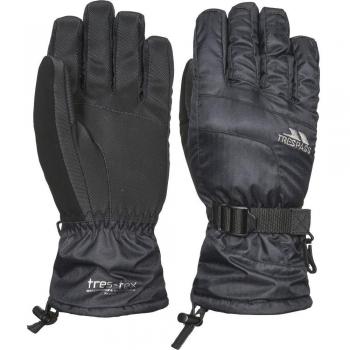 XL Schwarzer Trespass Embray wasserdichter gepolsterter Handschuh für Frauen