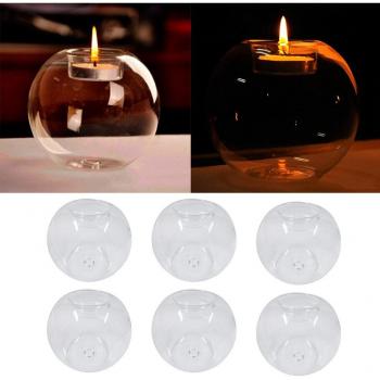 Glamorous Glass Ball Candle Holders