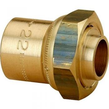 Raccord Gaz Naturel Fer/Cuivre Femelle + Joint à Souder 2p 40x49/cu 35