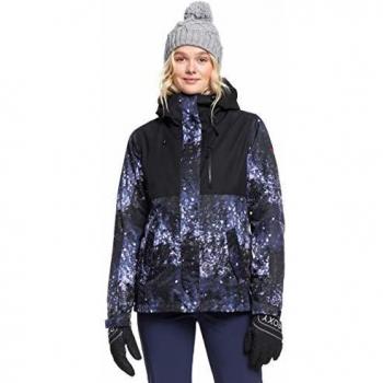 Roxy Jetty 3 en 1 Veste de Ski/Snowboard Femme Medieval Blue Sparkles L
