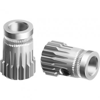 2-Pack BMG MK8 Dual Extruder Gears – Stainless Steel Bowden Wheels