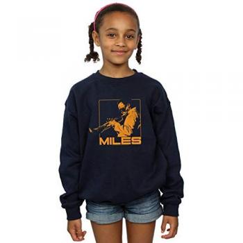 Maglia a manica lunga Miles Davis ragazze in arancio quadrato