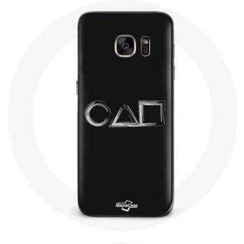 Samsung S7 Edge SquidGame Black Background Case