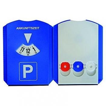 UniTEC Multifunktions-Parkscheibe, aus Kunststoff, blau