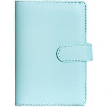 Macaron Color A6 Leather Spiral Binder Notebook Cover