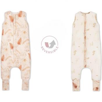 Sacco Sleepee a pelo in cotone jersey con piedi rivelabili