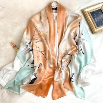 Bufanda Larga Hijab Elegance en Seda