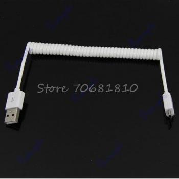 Câble adaptateur de données USB Micro A B blanc