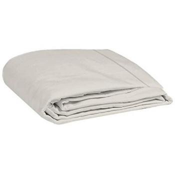 LongLife Drap plat en coton percale beige sable