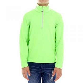 Camicia a maniche lunghe verde neon, taglia 104, con fodera termica
