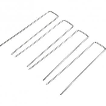 Ensemble 50 tiges de fixation – Épingles galvanisées, tissu paysager, piquets 15 cm