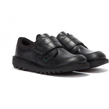 Kickers Boy's Kick Lo Scuff Leather Shoes (Black, Size I13/13164316)