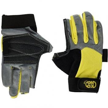 Alex Series Gloves by Kong Italy – XL Male (Yellow/Black)