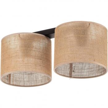 TK Lighting Juta Dual Bulb Ceiling Lamp