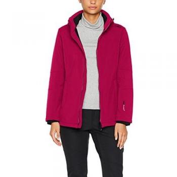 CMP Softshell Damen‑Kapuzenjacke – Farbvariante Magenta/Antracite – Größe 40
