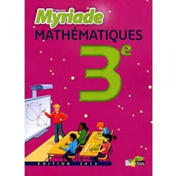 Myriade 3e * Manuel de l'élève Grand format