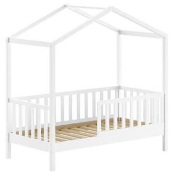 Lit cabane Vipack 70x140 blanc