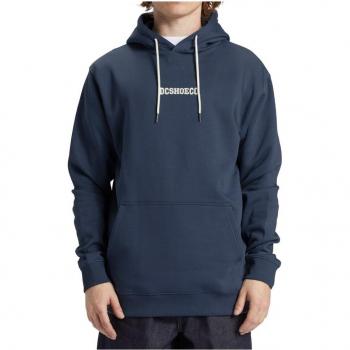 Felpa con cappuccio uomo DC Shoes Baseline blu marino