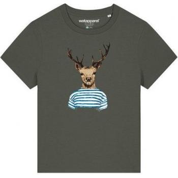 Watapparel T-Shirt mit Hirsch für Frauen