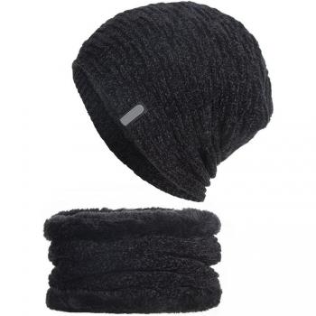 Suave Estilo Retro Bufanda y Gorro JL