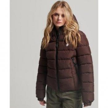 Superdry Giacca Sport Trapunta Brown Oak Scura XL