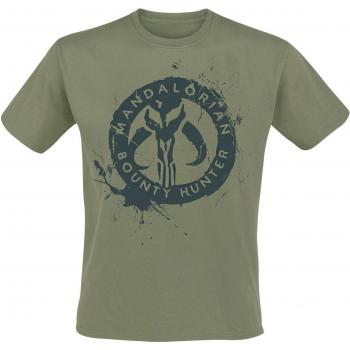 T-Shirt Mandalorian Bounty Hunter Uomo Verde Oliva