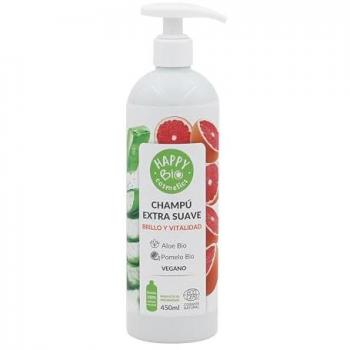 Happy Bio Champú Extra Pomelo-Aloe Suave Brillo 450 ml