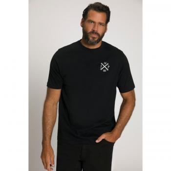 T-shirt Nero Mezze Maniche Uomo 3XL Cotone JP1880