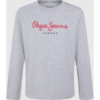 Pepe Jeans T-Shirt A Maniche Lunghe New Herman N Grigio Marl 14 Anni