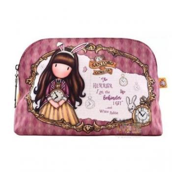 Toiletten-Tasche Gorjuss Just One Second – Lachsfarben, Maße 29 × 17,5 × 10,5 cm
