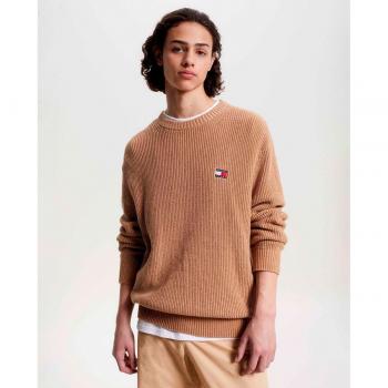 Tommy Jeans Pullover Tonal XS Badge Beige Regular Fit