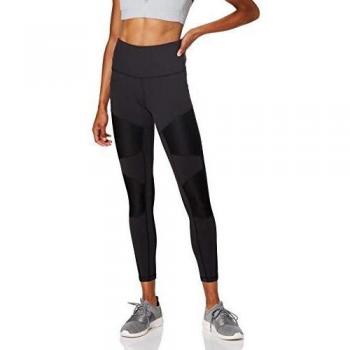 Reebok C Lux Damen‑Stretchleggings Hochrücken Rib – Schwarze Variante
