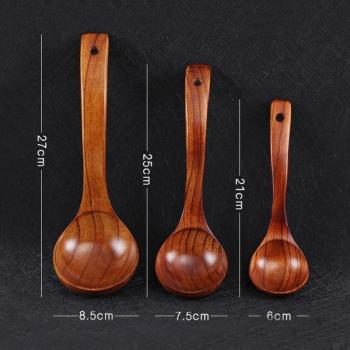 EcoVajilla: Cuchara de Madera con Mango Largo
