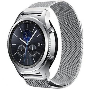 Premium Metallarmband für Samsung Gear S3 Frontier – 22 mm Classic, Magnetverschluss, langlebiger Edelstahl