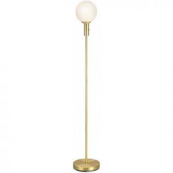 Lampadaire Markslöjd MINNA-Lampadaire Métal/Verre Opalin H145.5cm Laiton