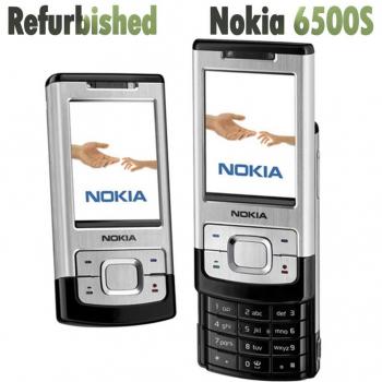 Telefon mobil Nokia 6500 Slide originale ricondizionato con batteria e caricabatterie neri