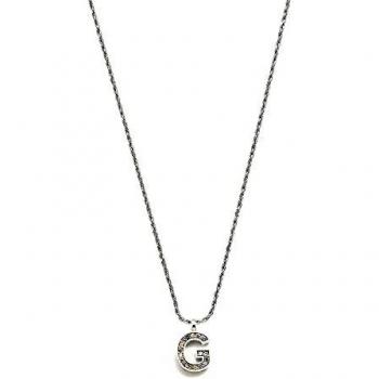 Gargantilla inicial G Pertegaz mujer 41 cm. metal rodiado y circonitas