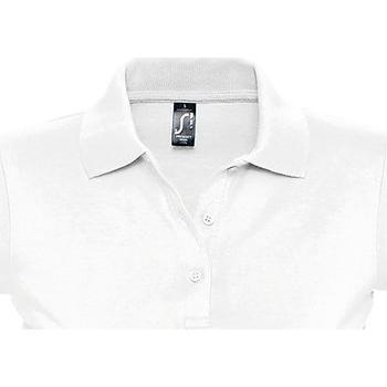 SOLS Damen Poloshirt Prescott Kurzarm Weiß Größe L
