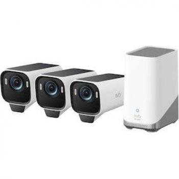 EufyCam S3 Pro 3-Kamera-Set inkl. HomeBase 3 und Video Doorbell 2K