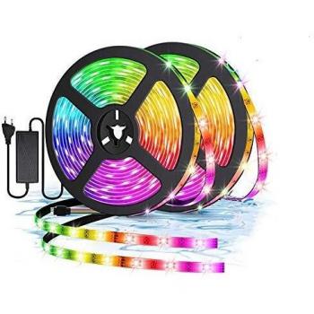 Striscia LED RGB 5050 300 Luminari – Kit Alimentazione e Remote 44 Pulsanti