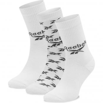 Reebok Cl Fo Crew 3-Pack Unisex‑Sockenset (Hoch) – GG6682 Weiß