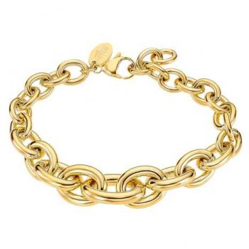 Bracelet Urban Woman Lotus Acier Doré 15-20 cm