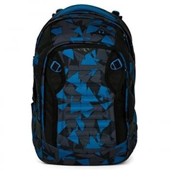 Blauer SATCH Match Dreiecks‑Rucksack für die Schule (3‑teilig)