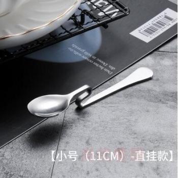 Cucharas de condimentos con mango largo y suspensión de acero inoxidable
