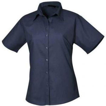 Blouse popeline à manches courtes – femme, UK 6 – vert citron